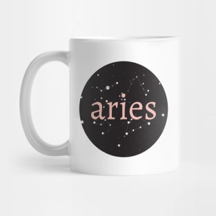 Aries Zodiac Star Circle Mug